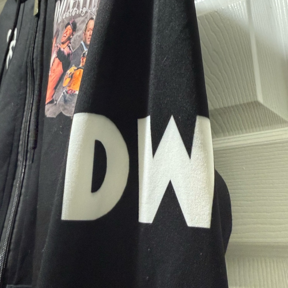 Donnie Wahlberg Black Graphic Zip-Up - Picture 3 of 7